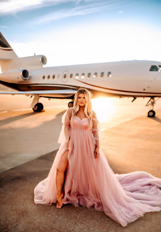 Custom The Dress For A--4 feet train dress