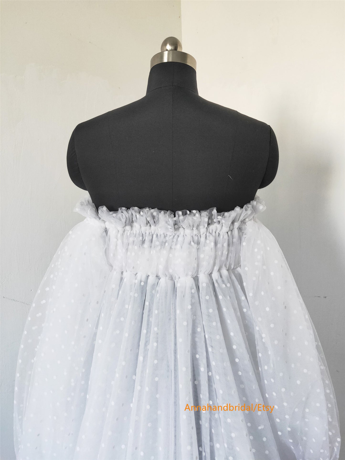 Light Polka Maternity Dress/Photo Shoot Dress