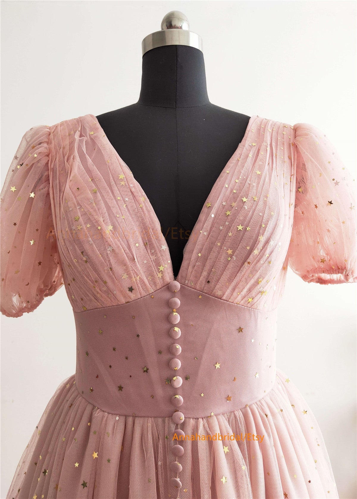 Mauve Sparkle Tulle Photo shot Dress