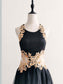 Black And Rose Gold Wedding Party Dress
