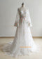White Sparkle Floral Wedding Dress
