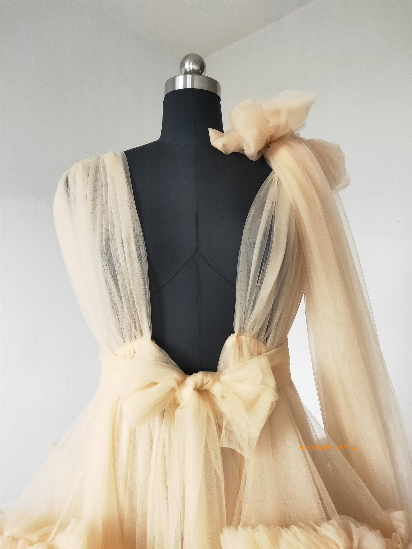 Champagne Photo Shot Dress/Ready to ship