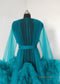 Water Green Maternity Robe/ Photo Shoot Dress