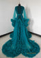 Water Green Maternity Robe/ Photo Shoot Dress