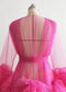 Rose Pink Tulle Maternity Dress