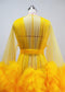 Yellow Tulle Maternity Dress/