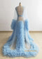Baby Blue Maternity Dress/Photo Shoot Dress/Baby Shower Dress