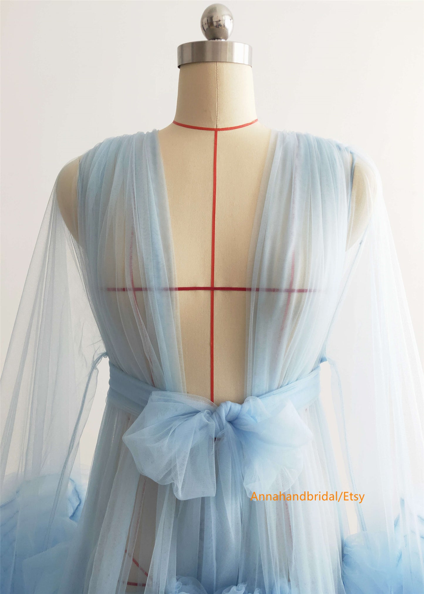 Baby Blue Maternity Dress/Photo Shoot Dress/Baby Shower Dress