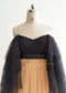 Pleated Tulle Maternity Dress