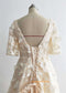 Cream Butterfly Fairytale Prom Dress/Photoshoot Dress